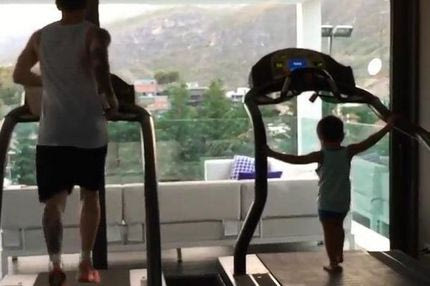 Προπόνηση μαζί με τον γιο του ο Μέσι