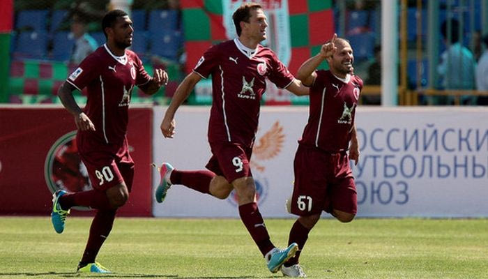 H Ρoυμπίν Καζάν στη θέση της Ντιναμό Μόσχας