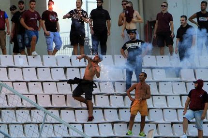 Επεισόδια μεταξύ φιλάθλων της Νίκης Βόλου και της ΑΕΛ