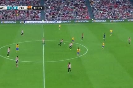 Γκολ από 45 μέτρα επί της Μπαρτσελόνα η Αθλέτικ Μπιλμπάο