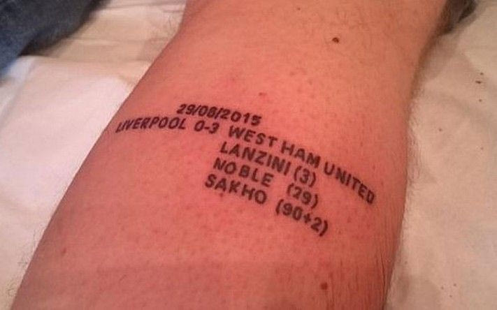 Τατουάζ με τη νίκη στο “Ανφιλντ”