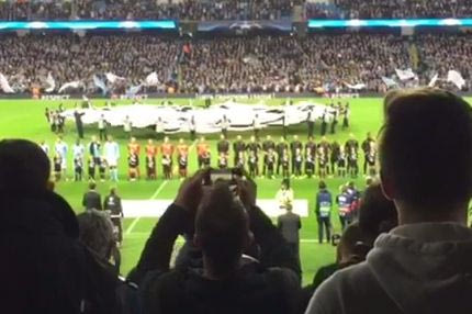 Kράξιμο των οπαδών της Σίτι στον ύμνο του Champions League