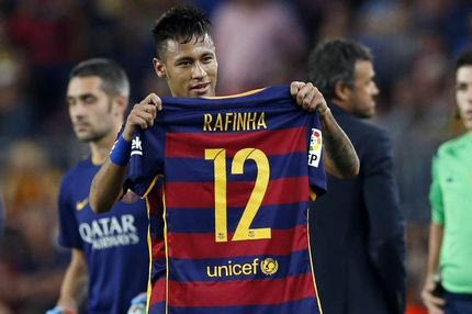 Οι αφιερώσεις των παικτών της Μπαρτσελόνα στον Ραφίνια