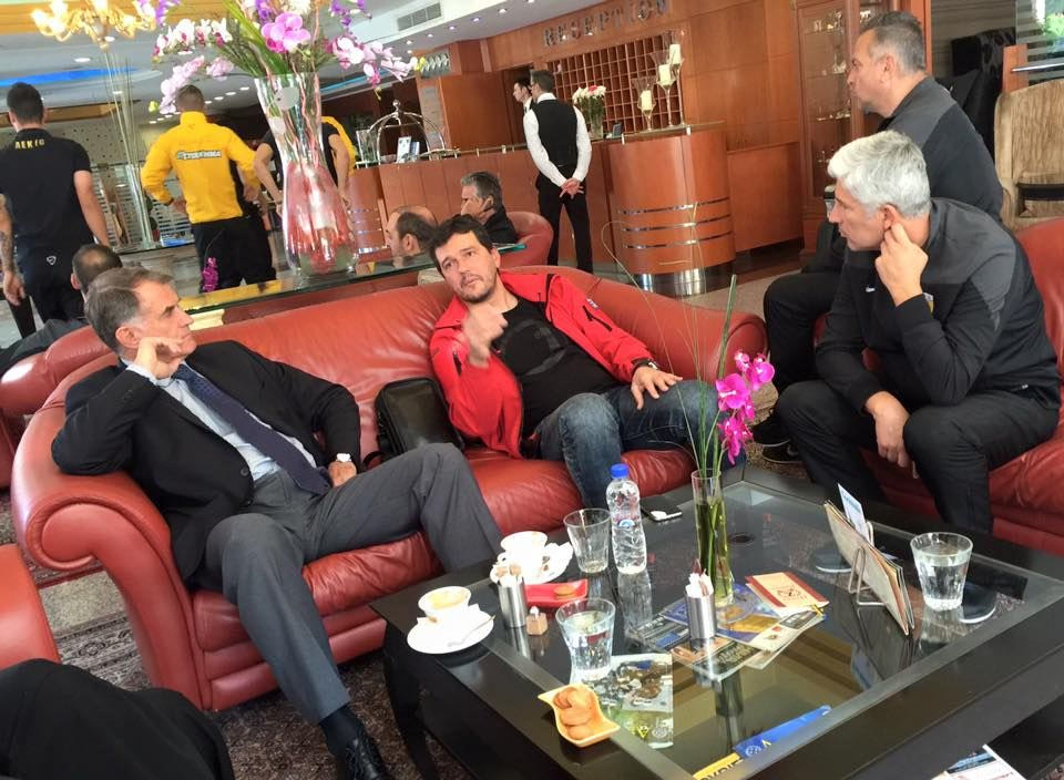 Ο Μαλαδένης στο ξενοδοχείο της ΑΕΚ