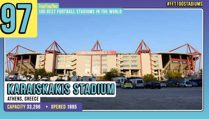 Στα κορυφαία γήπεδα του κόσμου το “Γ. Καραϊσκάκης” σύμφωνα με το FourFourTwo