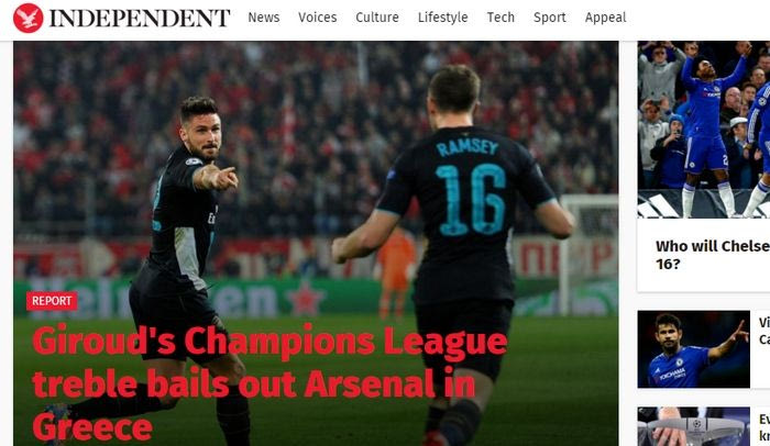 Ο Βρετανικός Τύπος για τον αποκλεισμό του Ολυμπιακού