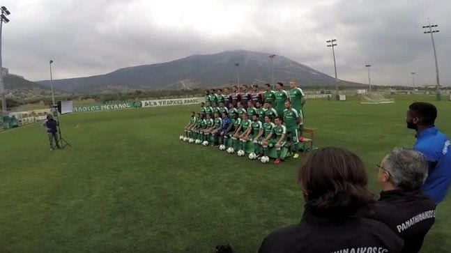 Το backstage της ομαδικής φωτογράφισης του Παναθηναϊκού