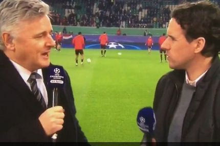 VIDEO: Ο Χάργκριβς νόμισε ότι είναι εκτός αέρα και τα “έχωσε” στον φαν Χάαλ