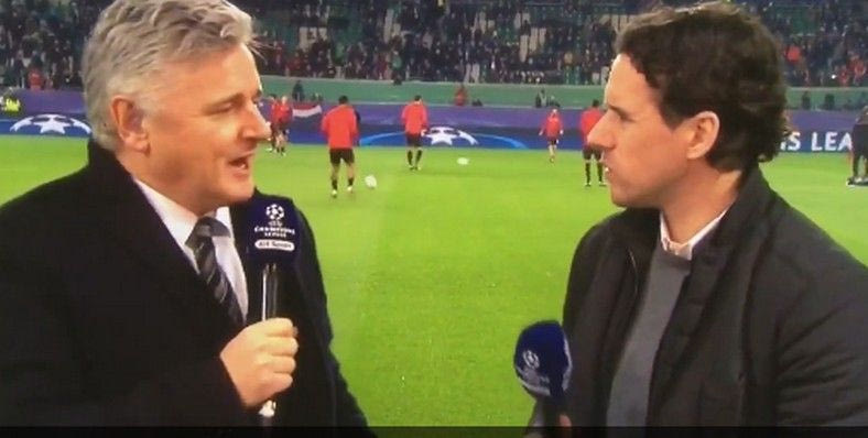 VIDEO: Ο Χάργκριβς νόμισε ότι είναι εκτός αέρα και τα “έχωσε” στον φαν Χάαλ