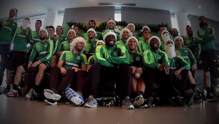 Ευχές σε όλες τις γλώσσες από τους παίκτες του Παναθηναϊκού