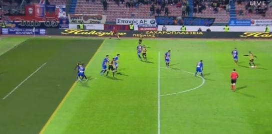 Η φάση του γκολ της ΑΕΚ που διαμαρτύρεται ο Πανιώνιος