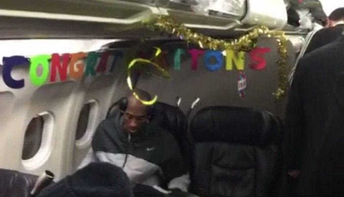 Διακόσμησαν το αεροπλάνο για χάρη του Μπράιαντ (VIDEOS)