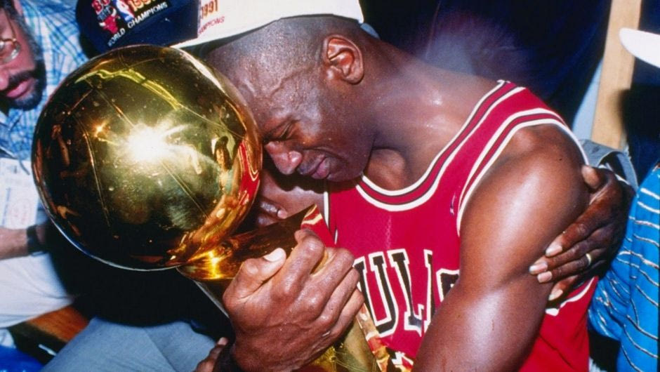 Μάικλ Τζόρνταν: Δάκρυα για το πρώτο δαχτυλίδι