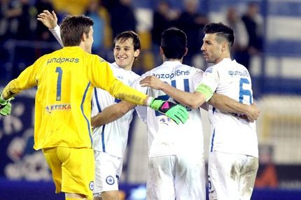 Οι πανηγυρισμοί του Ατρομήτου μετά τη λήξη