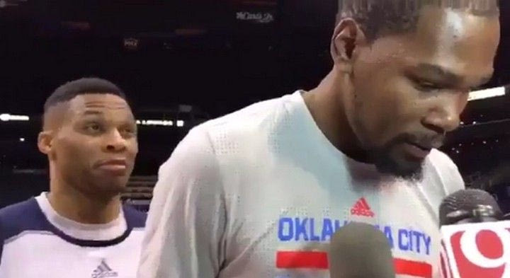 VIDEO: Ο Γουέστμπρουκ κορόιδευε τον Ντουράντ on camera