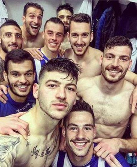 Η πανηγυρική selfie στα αποδυτήρια του Ηρακλή