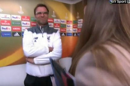 Κύριος ο Κλοπ με γυναίκα δημοσιογράφο