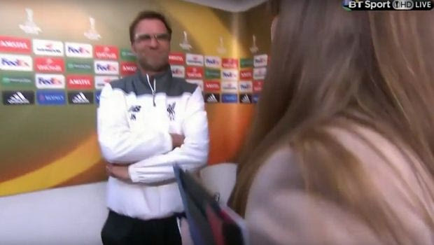 Κύριος ο Κλοπ με γυναίκα δημοσιογράφο