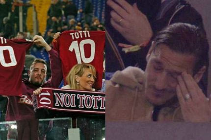 Συγκλονιστικές στιγμές στο “Ολίμπικο”: Δάκρυσε ο Τότι