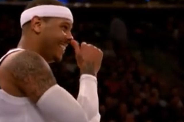 Τρομερή γκάφα του Καρμέλο