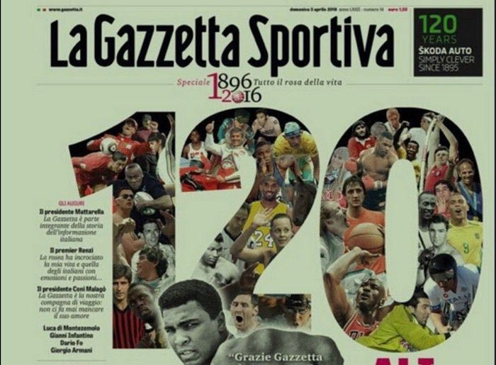 Η “Gazzetta dello Sport” έγινε 120 ετών!