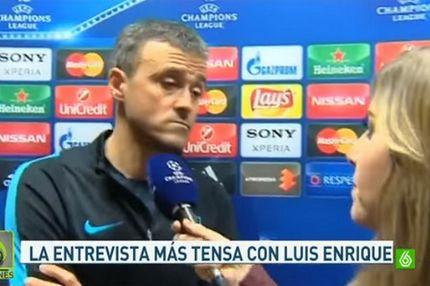 O Λουίς Ενρίκε “ξέσπασε” σε γυναίκα δημοσιογράφο