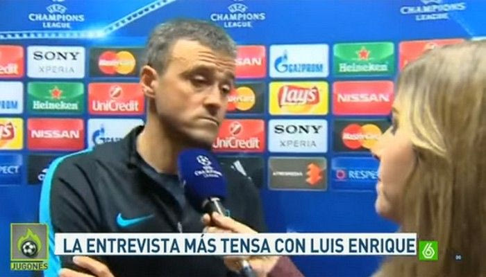 O Λουίς Ενρίκε “ξέσπασε” σε γυναίκα δημοσιογράφο