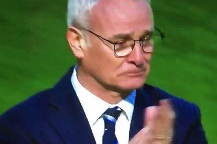 Δάκρυσε ο Ρανιέρι για τη νίκη της Λέστερ