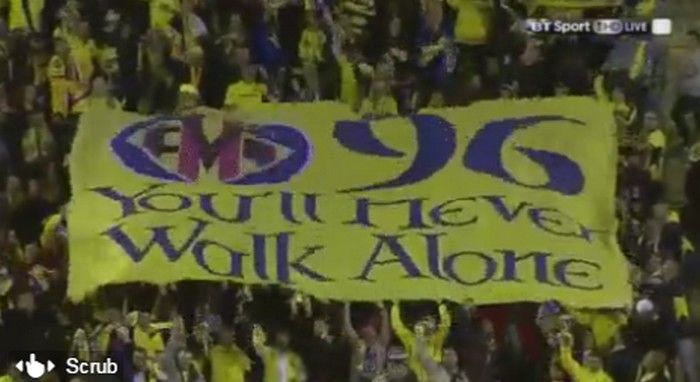 Φόρος τιμής στα θύματα του “Χίλσμπορο” από τους φίλους της Βιγιαρεάλ