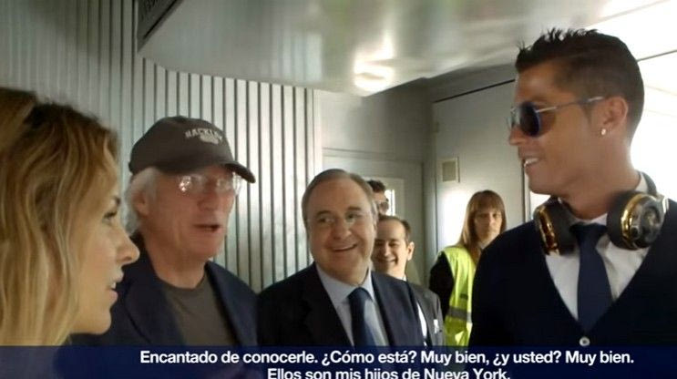 Ο Ρίτσαρντ Γκιρ γνωρίζει τον Κριστιάνο Ρονάλντο