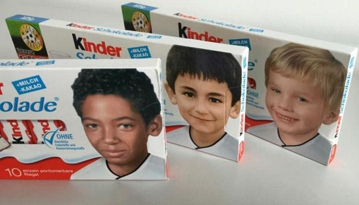 Η Kinder ξεφτίλισε ρατσιστικό κίνημα με τη βοήθεια Γερμανών ποδοσφαιριστών