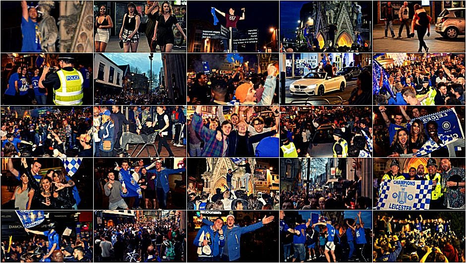 ΔΕΝ ΞΑΝΑΓΙΝΕ: Έκαναν τη νύχτα μέρα οι οπαδοί της Λέστερ στους δρόμους της πόλης!