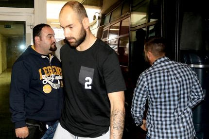 H άφιξη του Ολυμπιακού στο ΟΑΚΑ