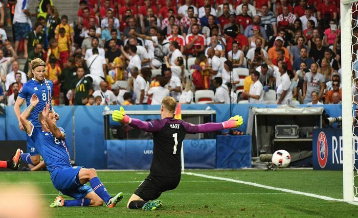 Το γκολ της ισοφάρισης της Ισλανδίας κόντρα στην Αγγλία