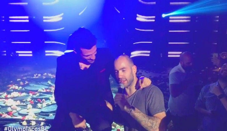 VIDEO: Ο Σπανούλης τραγουδά, η Ολυμπία τραβά τα μαλλιά της