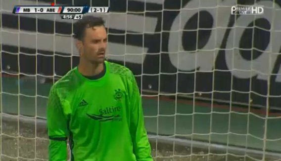 Απίστευτη γκάφα απ’ τον τερματοφύλακα της Αμπερντίν