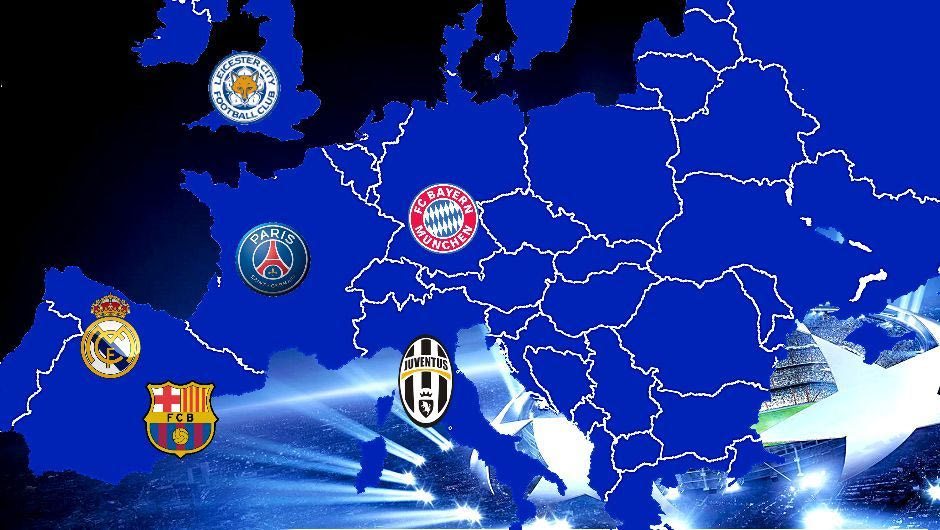 Ο χάρτης του Champions League: Οι 32 και τα γκρουπ δυναμικότητας