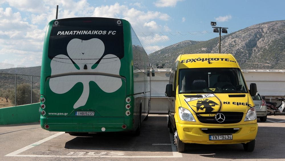 Που συναντήθηκαν τα πούλμαν Παναθηναϊκού-ΑΕΚ