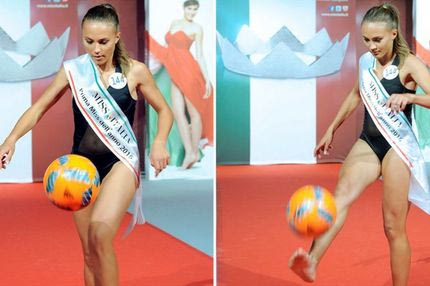 Η Μiss Italia 2016 που λατρεύει το ποδόσφαιρο!