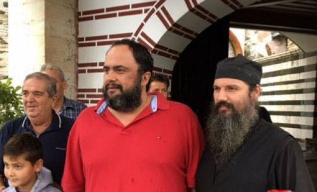 Ο Μαρινάκης στο Άγιο Όρος