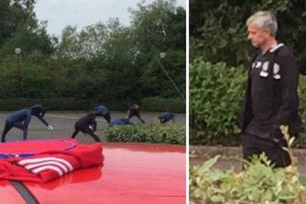 Προπόνηση σε… πάρκινγκ οι παίκτες της Γιουνάιτεντ