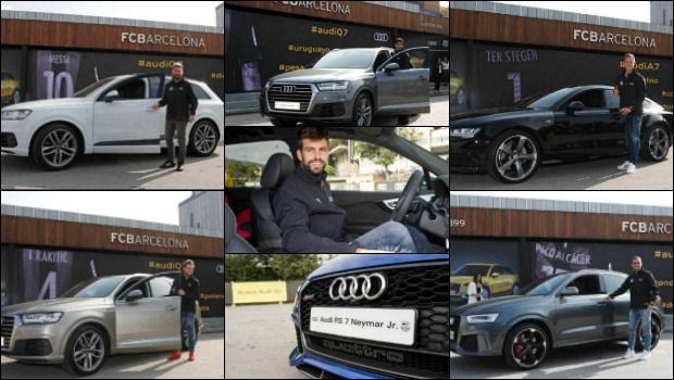 Τα νέα Audi των παικτών της Μπαρτσελόνα!