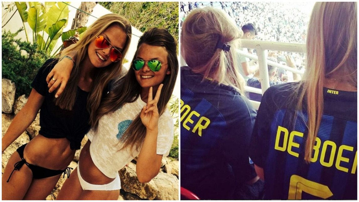 Οι δίδυμες κόρες του Ντε Μπουρ τρελαίνονται για… Ίντερ