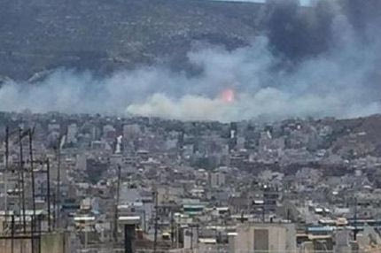 Πυρκαγιά κοντά στο προπονητικό κέντρο του Παναθηναϊκού στο Κορωπί