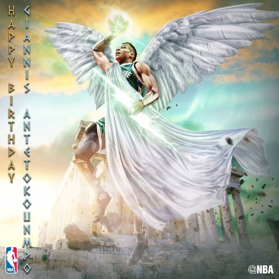 PHOTO: Αρχαιοελληνικές ευχές στον Γιάννη Αντετοκούνμπο