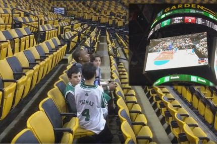 Ο Isaiah Thomas έπαιζε NBA 2K στην γιγαντοοθόνη!