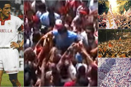 Όταν οι οπαδοί της Σεβίλλης σήκωσαν στους ώμους τον Μανόλο Χιμένεθ