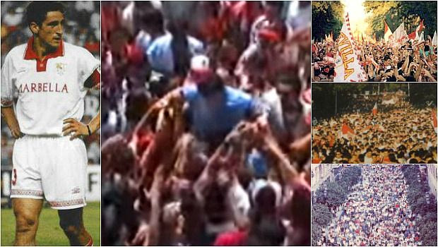Όταν οι οπαδοί της Σεβίλλης σήκωσαν στους ώμους τον Μανόλο Χιμένεθ