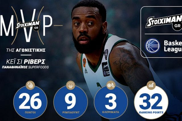 Ο Ρίβερς είναι ο STOIXIMAN.GRMVP της αγωνιστικής