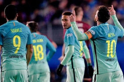 Έκανε πλάκα με τεσσέρα στην Εϊμπάρ η Μπαρτσελόνα